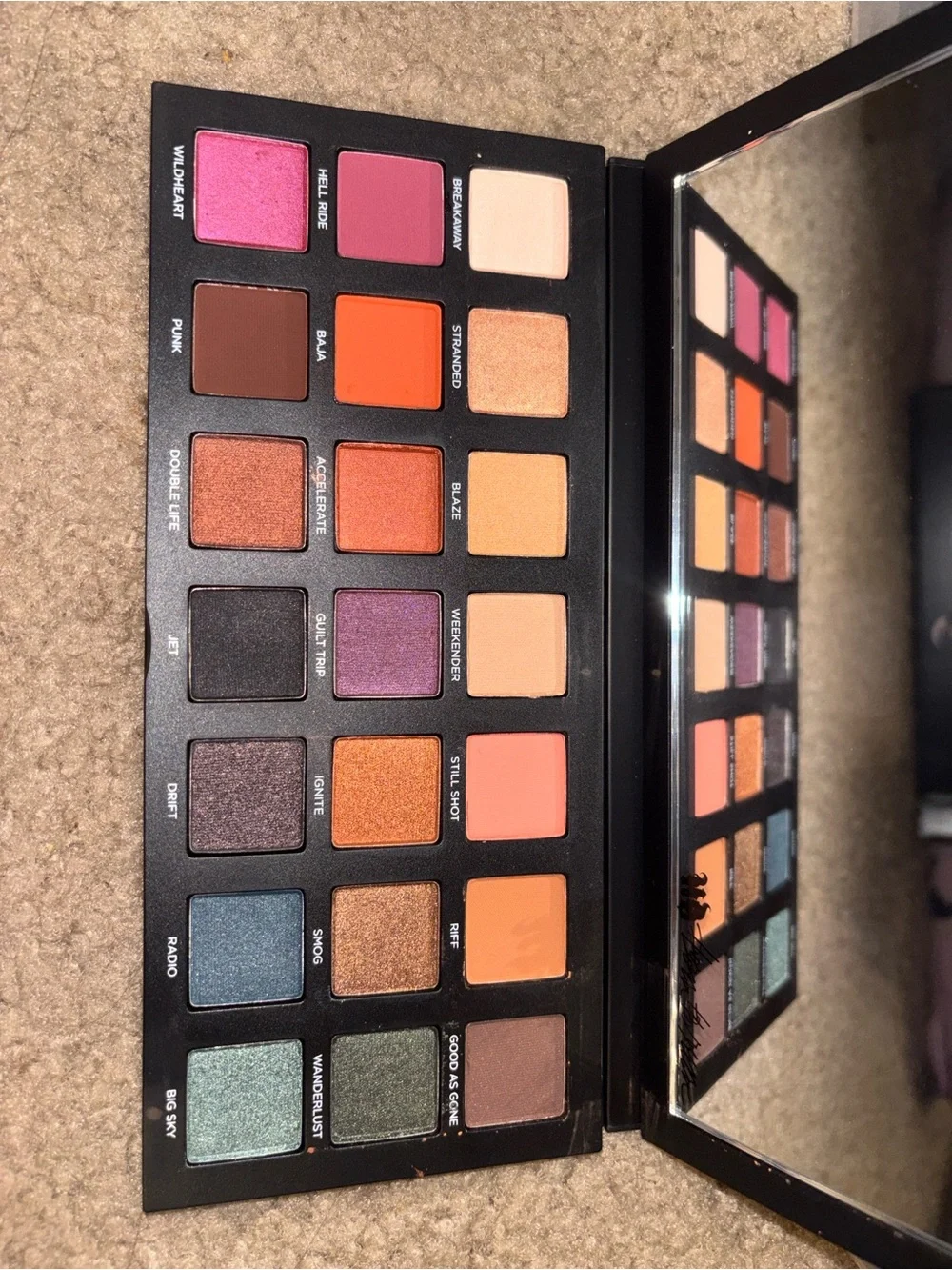 Urban Decay Born to Run Eyeshadow Palette - Black with Multicolor Logo